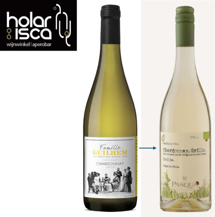BIO Chardonnay, Grillo Sicilia (IT) - Wit (13%)