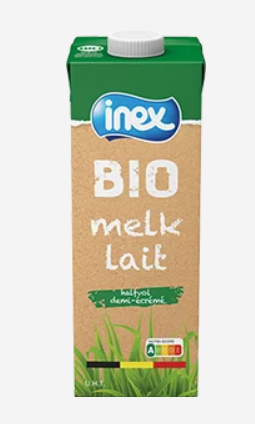 Bio Inex half volle melk brik (6x1L)