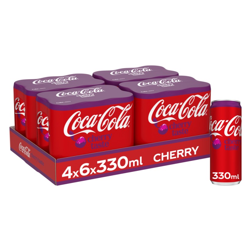 COCA CHERRY BLIK 24x33cl