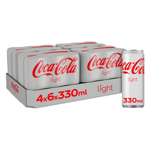 COCA LIGHT BLIK 24x33cl