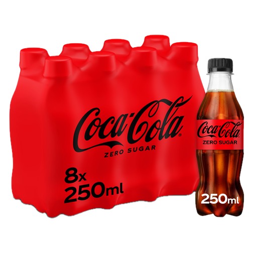 COCA ZERO PET 24x25cl
