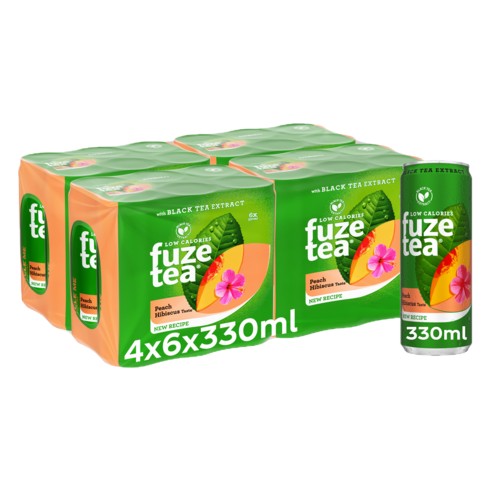 FUZE PEACH HIBISCUS BLIK 24x33cl