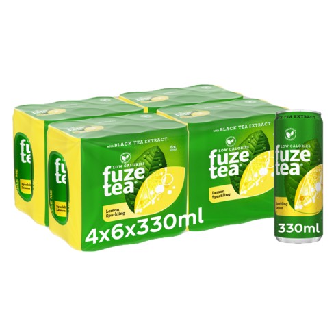 FUZE BLACK TEA SPARKLING 24x33cl BLIK