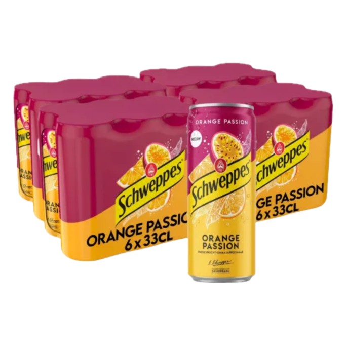 SCHWEPPES ORANGE PASSION BLIK 24x33cl